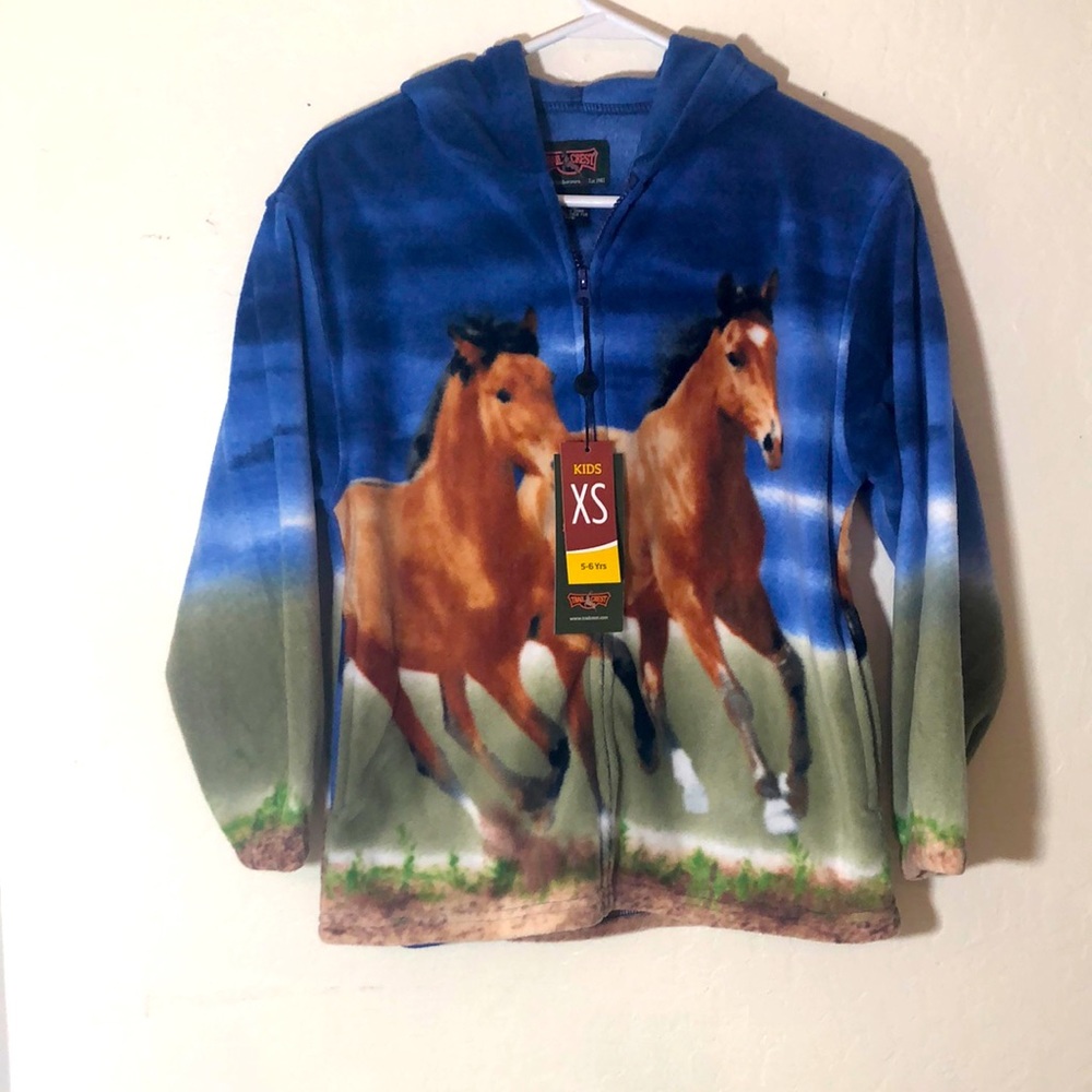 NWT Trail Crest Sweatshirt Hoodie Size XS Zipper.